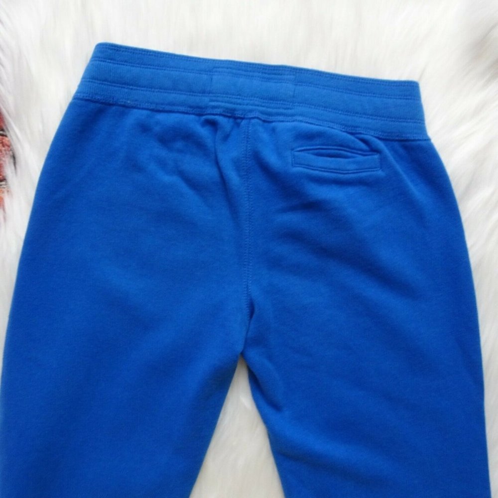 💰3/$25 Abercrombie Kids Jogger Sweat Pants Drawstring Logo Blue Comfy M - Picture 5 of 12